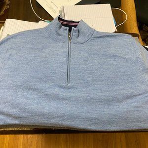 New Brooks Brothers Fine Merino 1/2 Zip Sweater